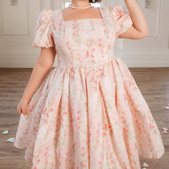 Ivy City Co Cupcake Dress in Pink Floral 20W NWOT - Picture 2 of 5